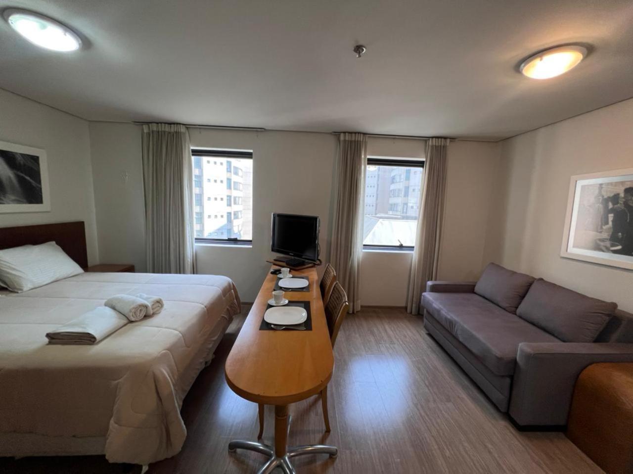 סאו פאולו Suite 5 Estrelas Hotel Moema Times Square 1412 מראה חיצוני תמונה